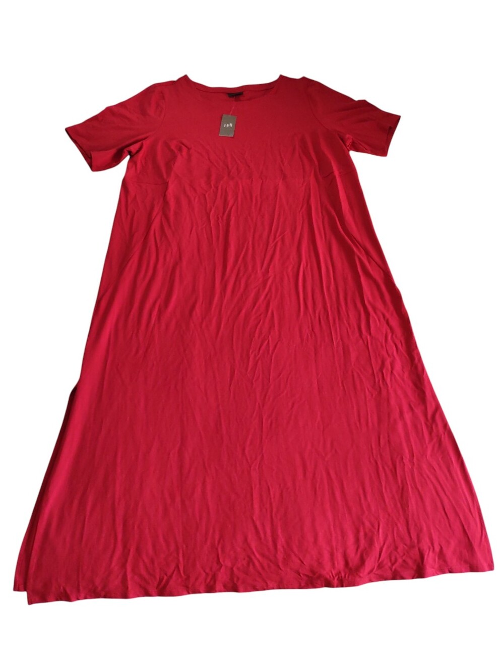 J.Jill 2X Red Gerbera Maxi Dress
